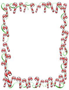 Candy Cane Borders 512 X 512 