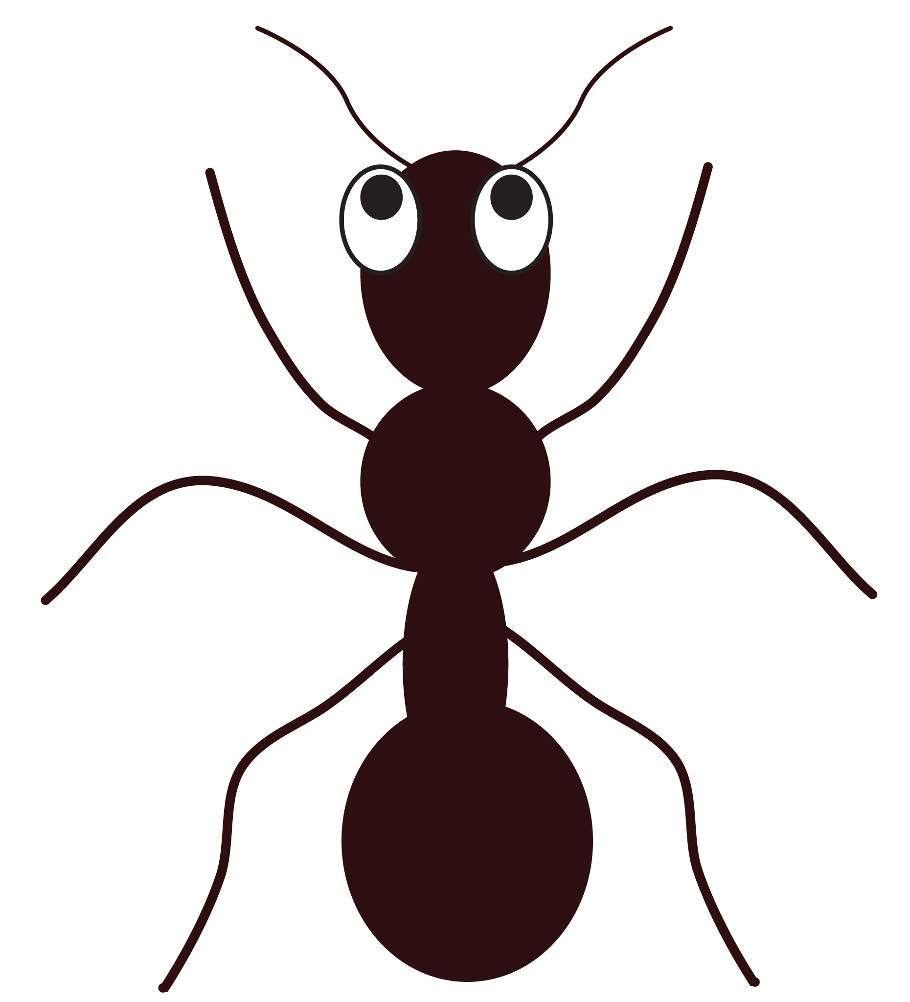 ant clipart black and white