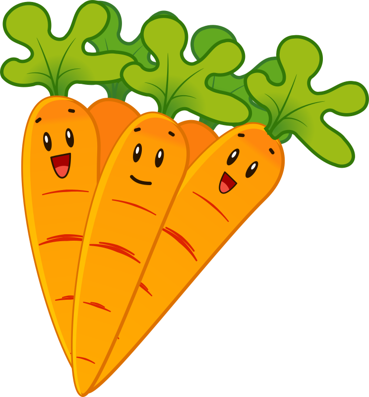 Free Cartoon Carrots Clip Art - Carrot Clip Art