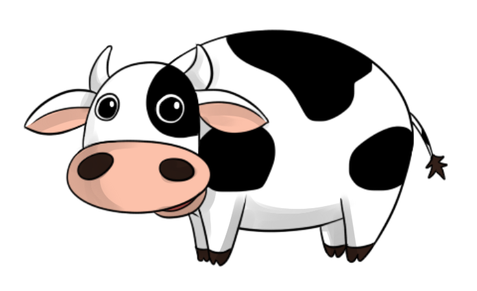 Free Cartoon Cow Clip Art - Free Cow Clipart