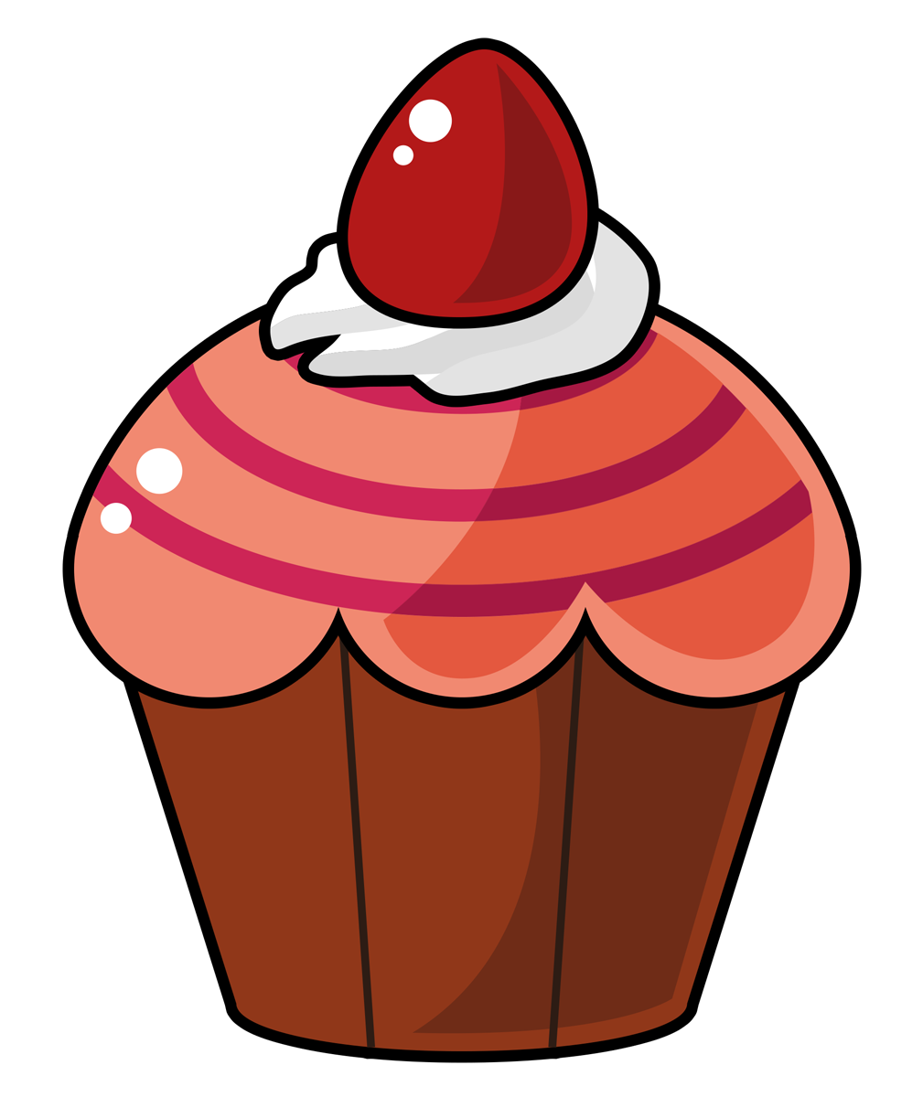Cupcake Clipart Image A Straw