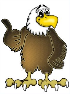 Free Cartoon Eagle Clip Art. friendly eagle