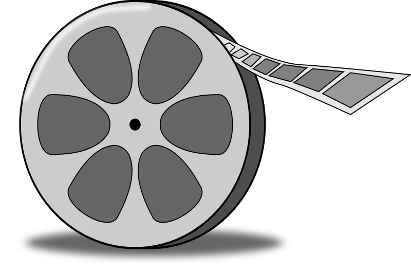 Movie reel film reel clipart 
