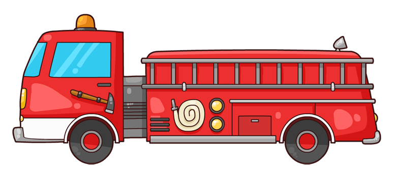 36 Awesome fire truck clipart