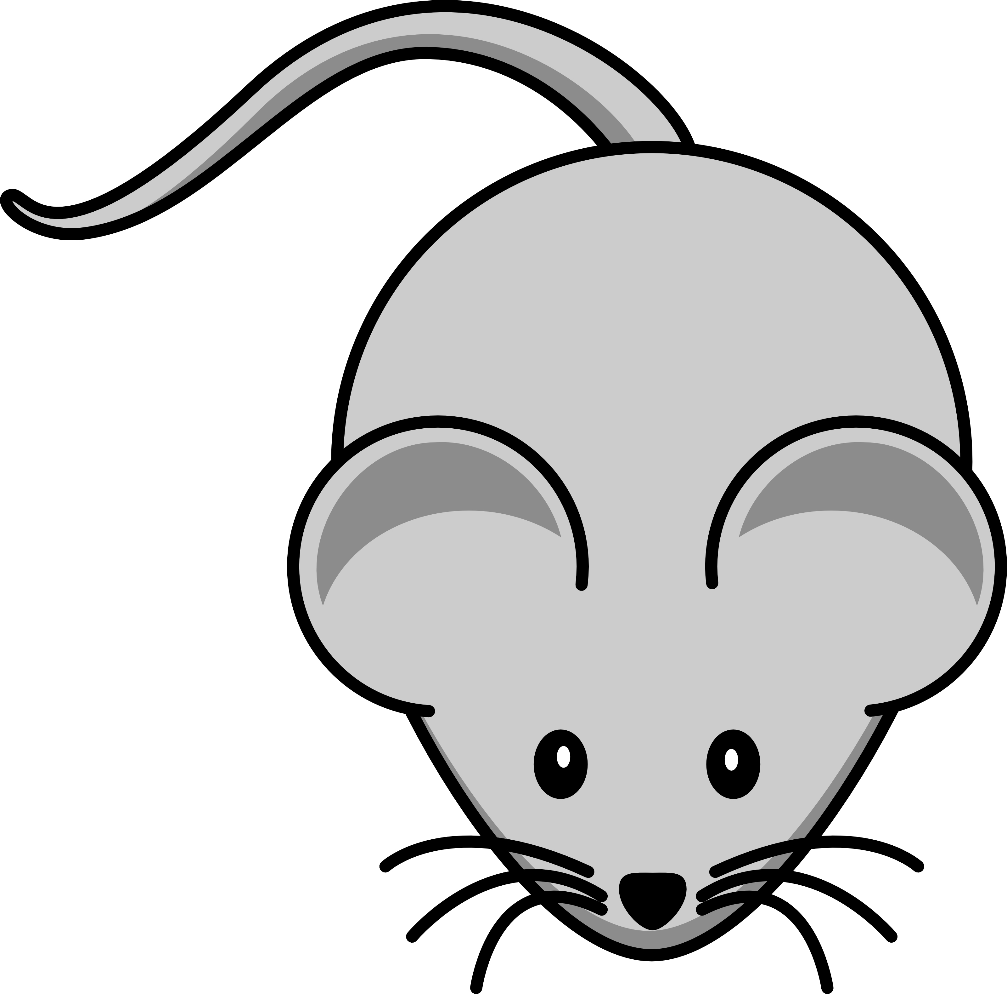 Free Cartoon Gray Field Mouse Clipart Illustration by 000157 .