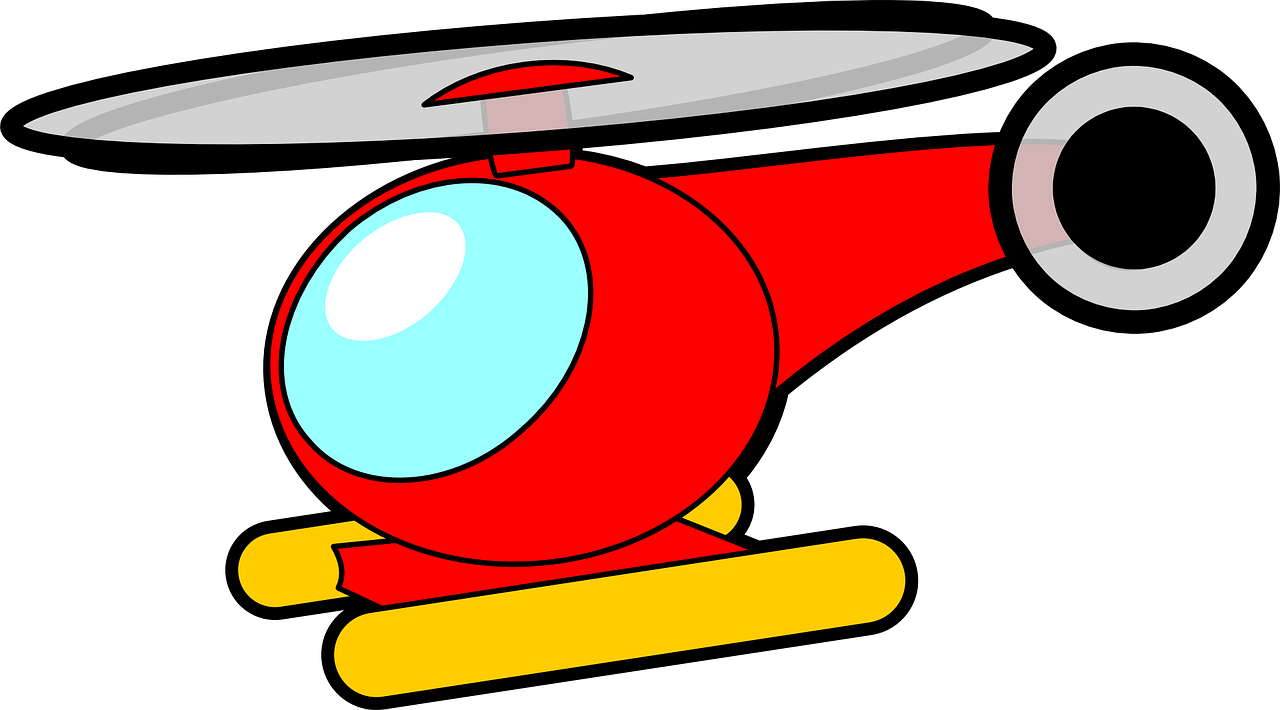 Free Cartoon Helicopter Clip Art