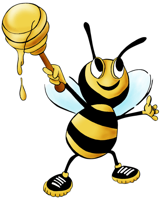 Free Cartoon Honey Bee Clip Art