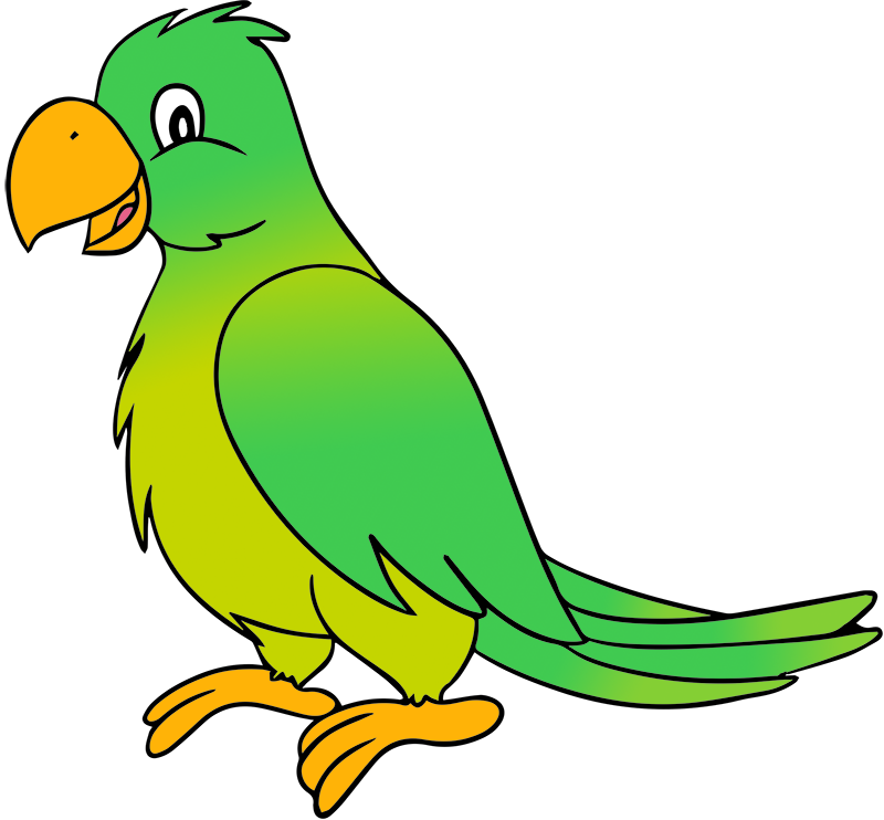 Parrot. Cute Parrot Clipart