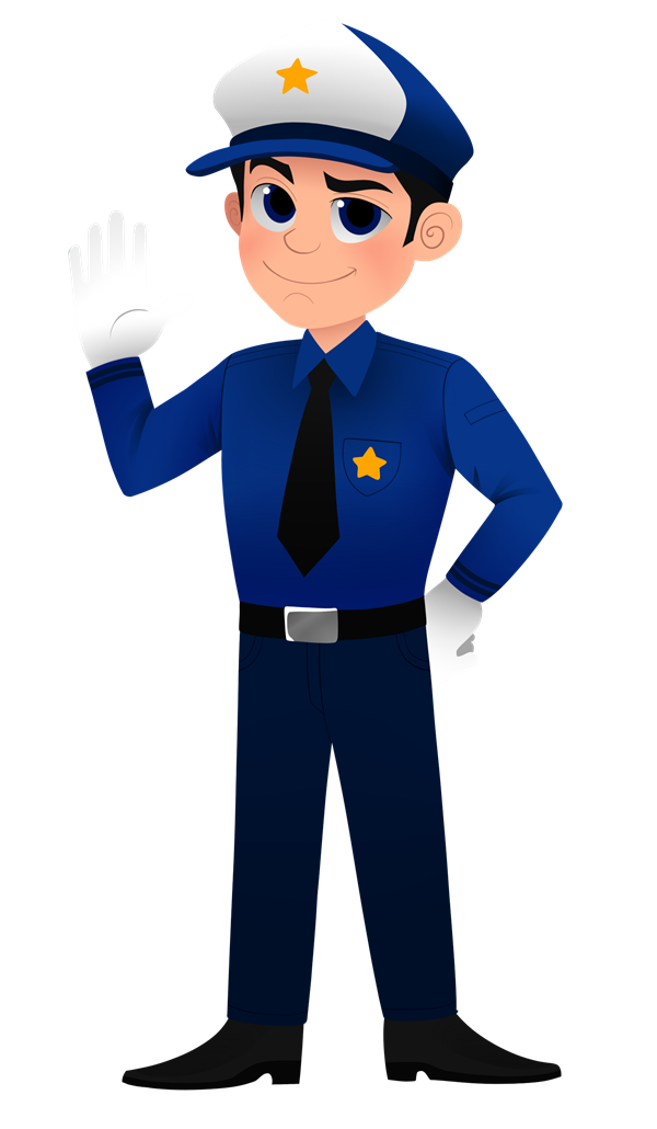 Free Cartoon Policeman Clip A - Police Clip Art
