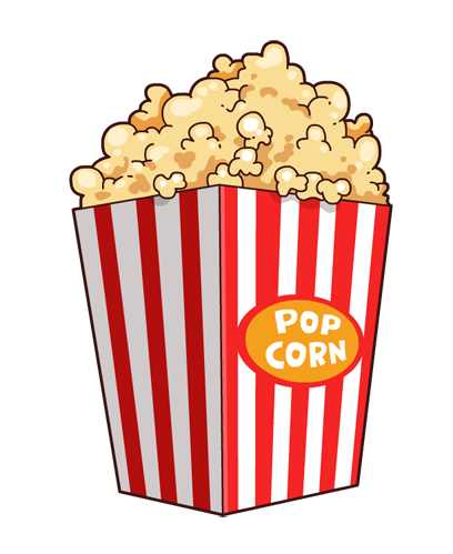 Free Simple Popcorn Clip Art