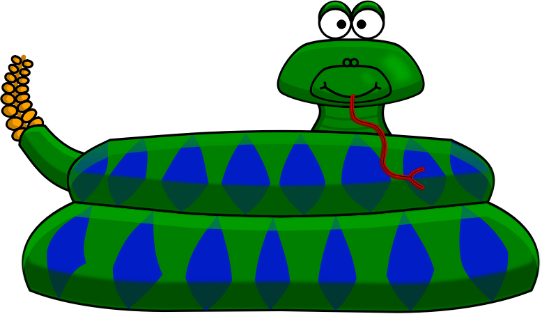Free Cartoon Rattlesnake Clip - Rattlesnake Clipart
