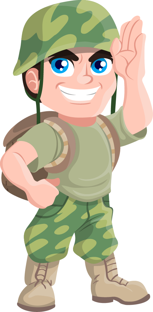 Clipart - Armed Soldier.