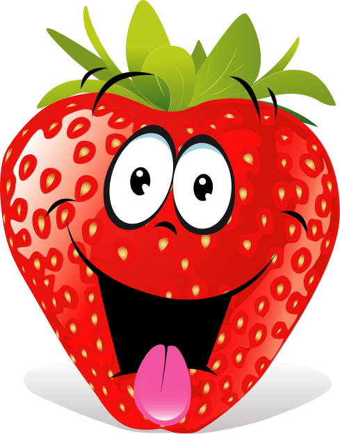 Free Cartoon Strawberry Clip  - Clip Art Strawberry