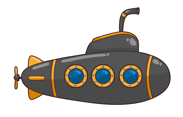 Free Cartoon Submarine Clip A - Submarine Clip Art