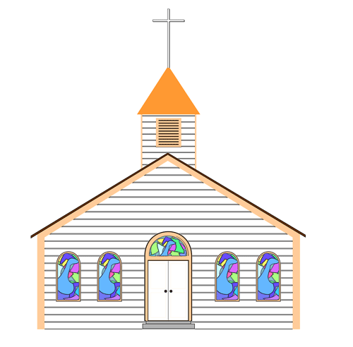 Free Christian Clip Art: . - Church Building Clipart