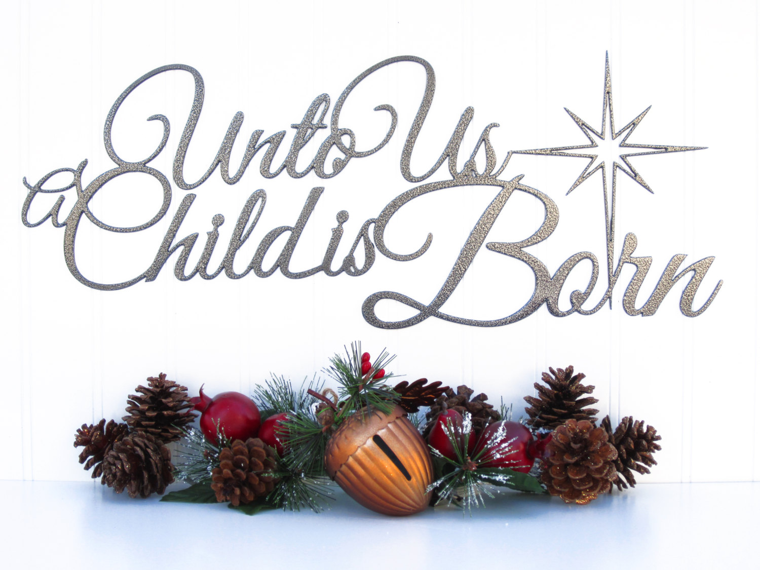 Free Christian Him Clipart. Is Born Christmas Metal by .