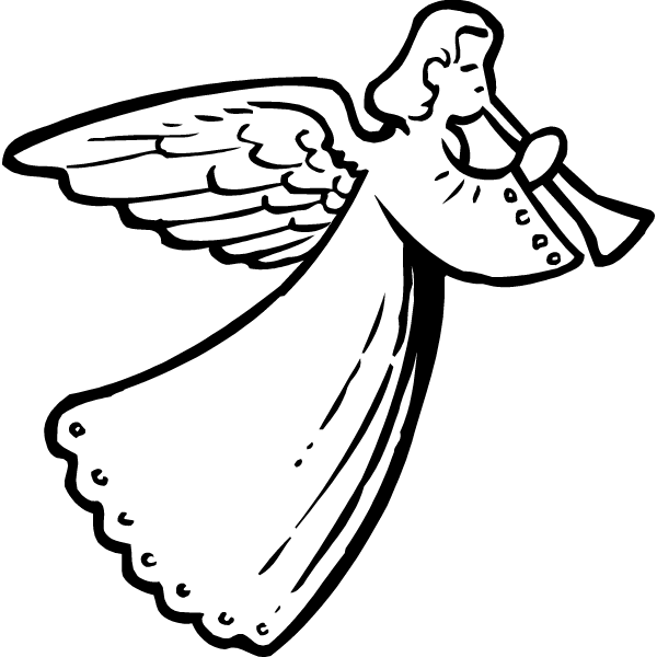 Free Christmas Angel Clipart  - Clipart Angels