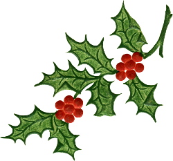 ... Free Christmas Clip Art H - Clip Art Holly