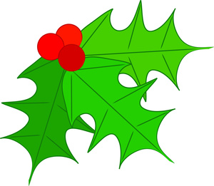 free christmas clip art holly - Holly Leaves Clipart