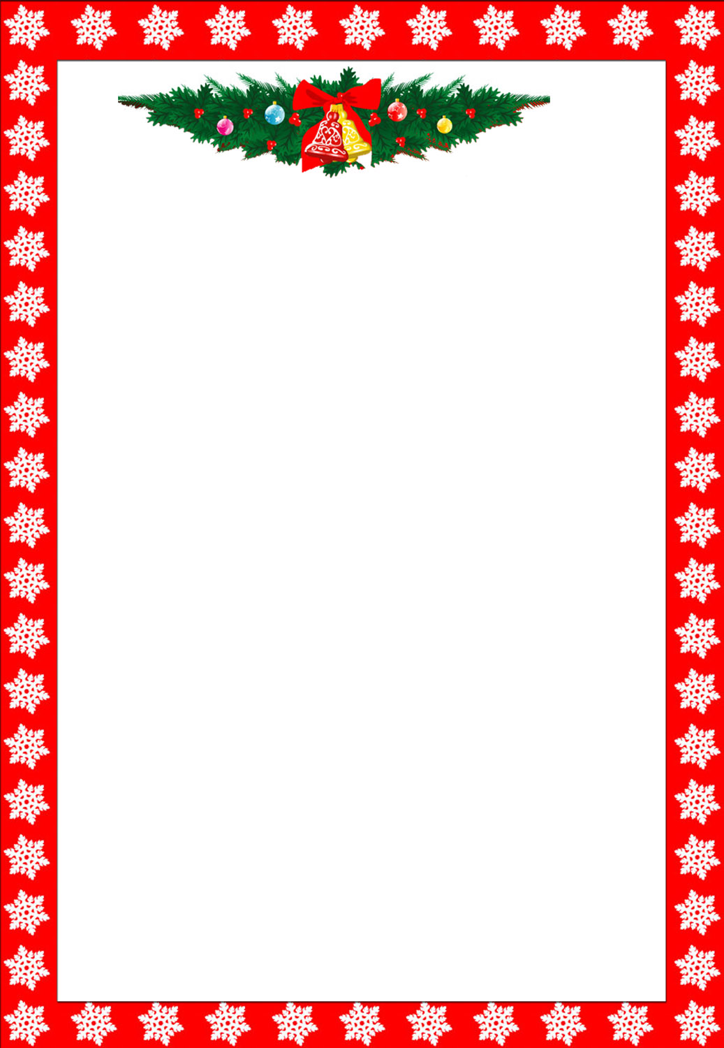 Holiday Christmas Page Frame 