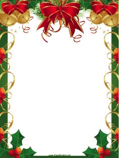 Free Holly Border Clipart. Ch