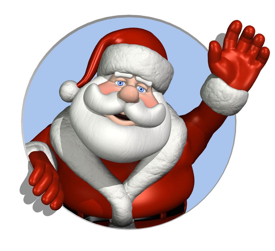 Free santa sleigh with presen