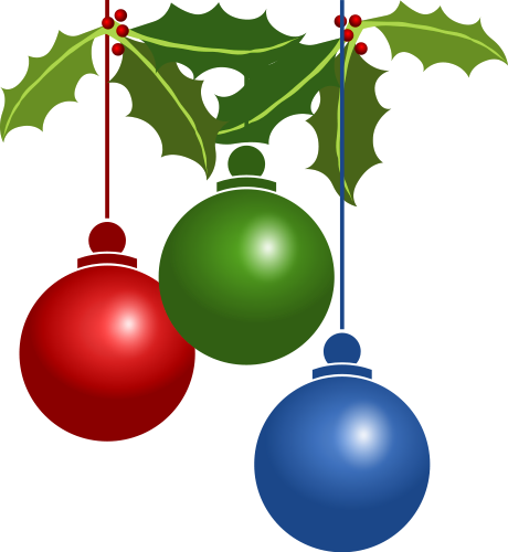 Free Christmas Ornaments Clip - Christmas Bulb Clipart