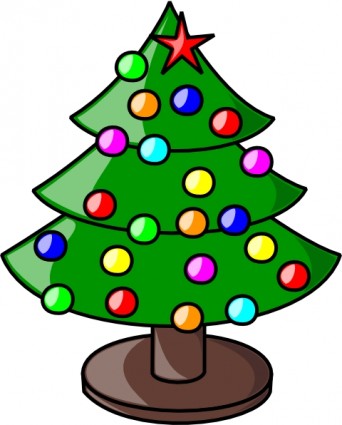 Free Christmas Tree Clip Art  - Christmas Free Clipart