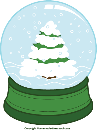 Angel Snow Globe Clipart #1