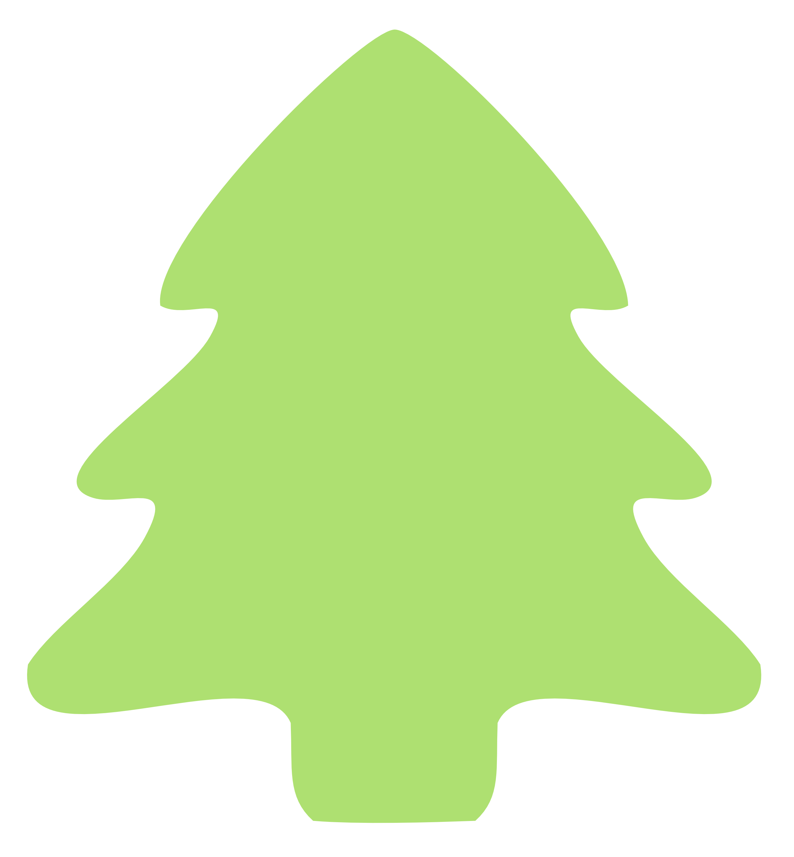 Free christmas tree outline . - Christmas Tree Outline Clip Art