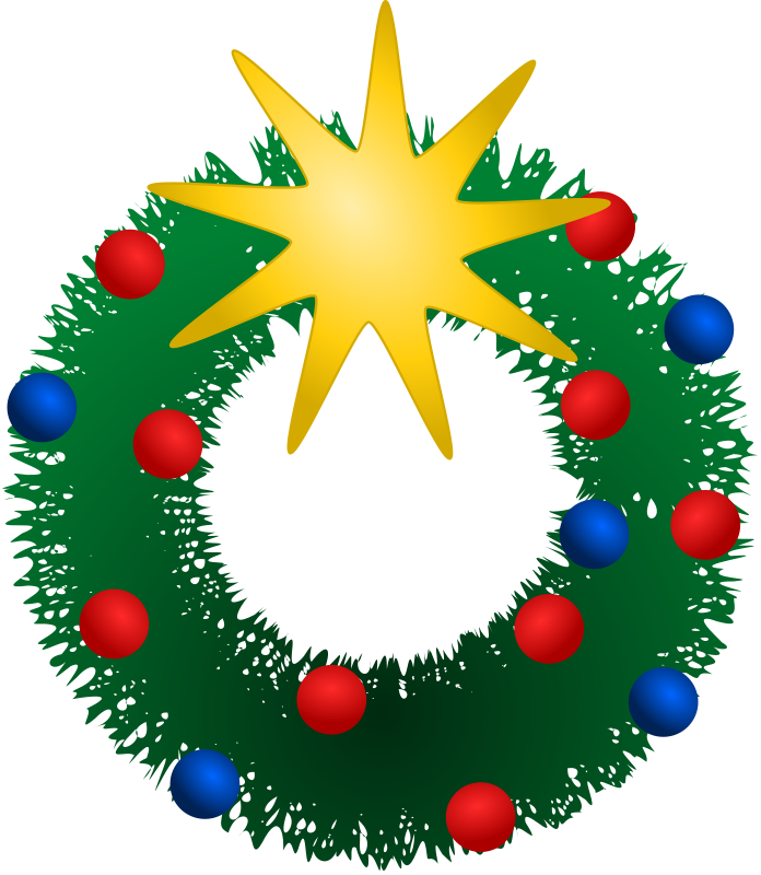 Free christmas wreath clipart - Clip Art Wreath