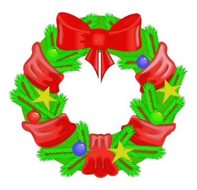 Free Christmas Wreath Clip Ar