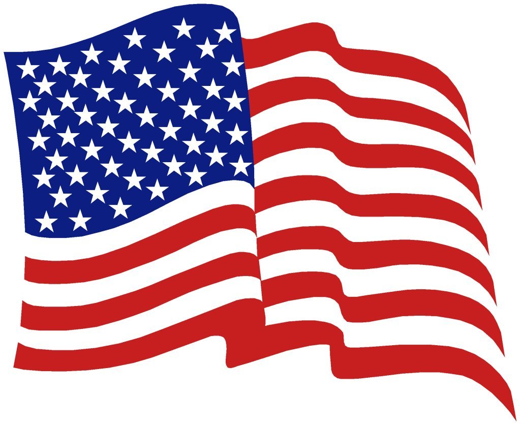 Free Clip Art American Flag C - American Flag Clip Art Vector