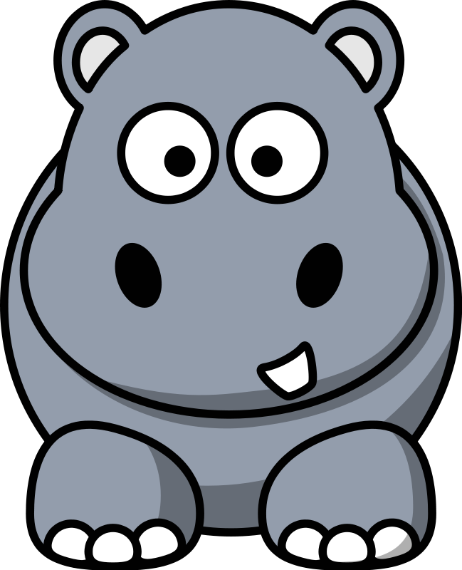 Free Clip Art Animals Hippo Animal Clipart Png