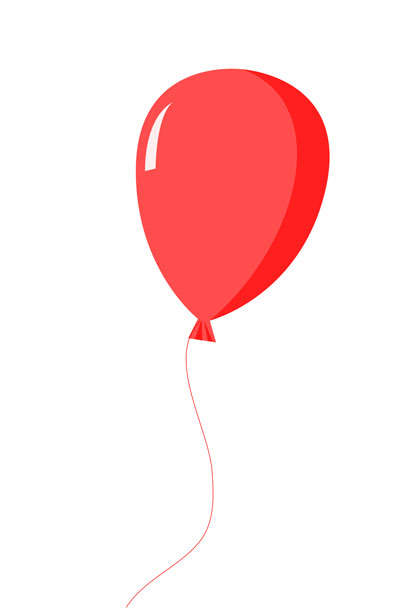Free Orange Balloon Clip Art