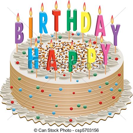 Happy Birthday Cake Clip Art 