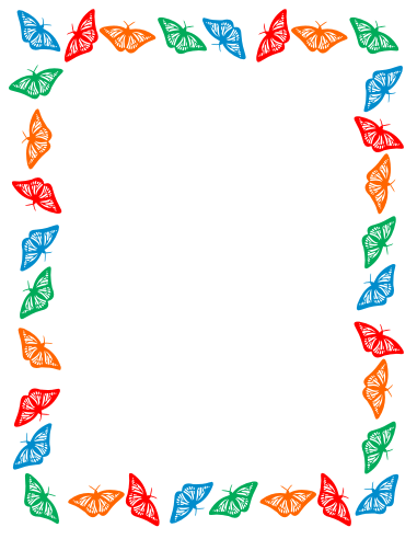 Free Clip Art Butterfly Border Clipart