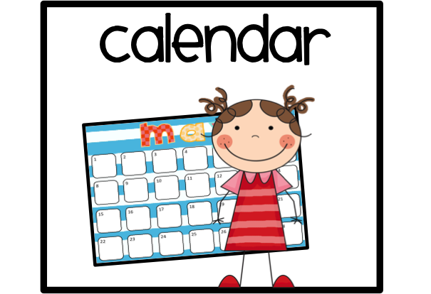 Table Calendar clip art Free 