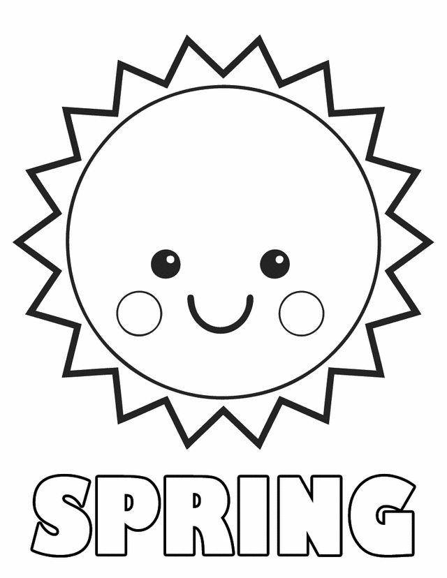 Spring themed Coloring Pages