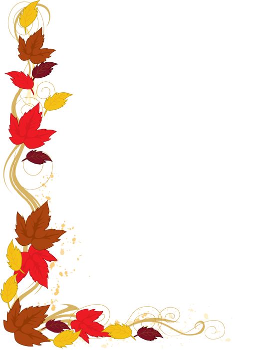free clip art for teachers | Autumn Leaf Border Clip Art