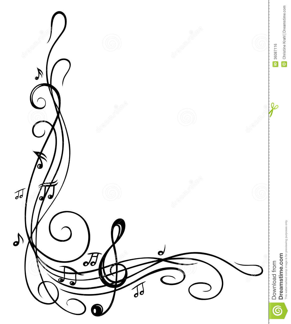 Free Clip Art Musical Notes Border Pix For Music Note Frame Clip