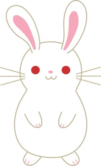 Free clip art of a cute albin - Cute Bunny Clipart