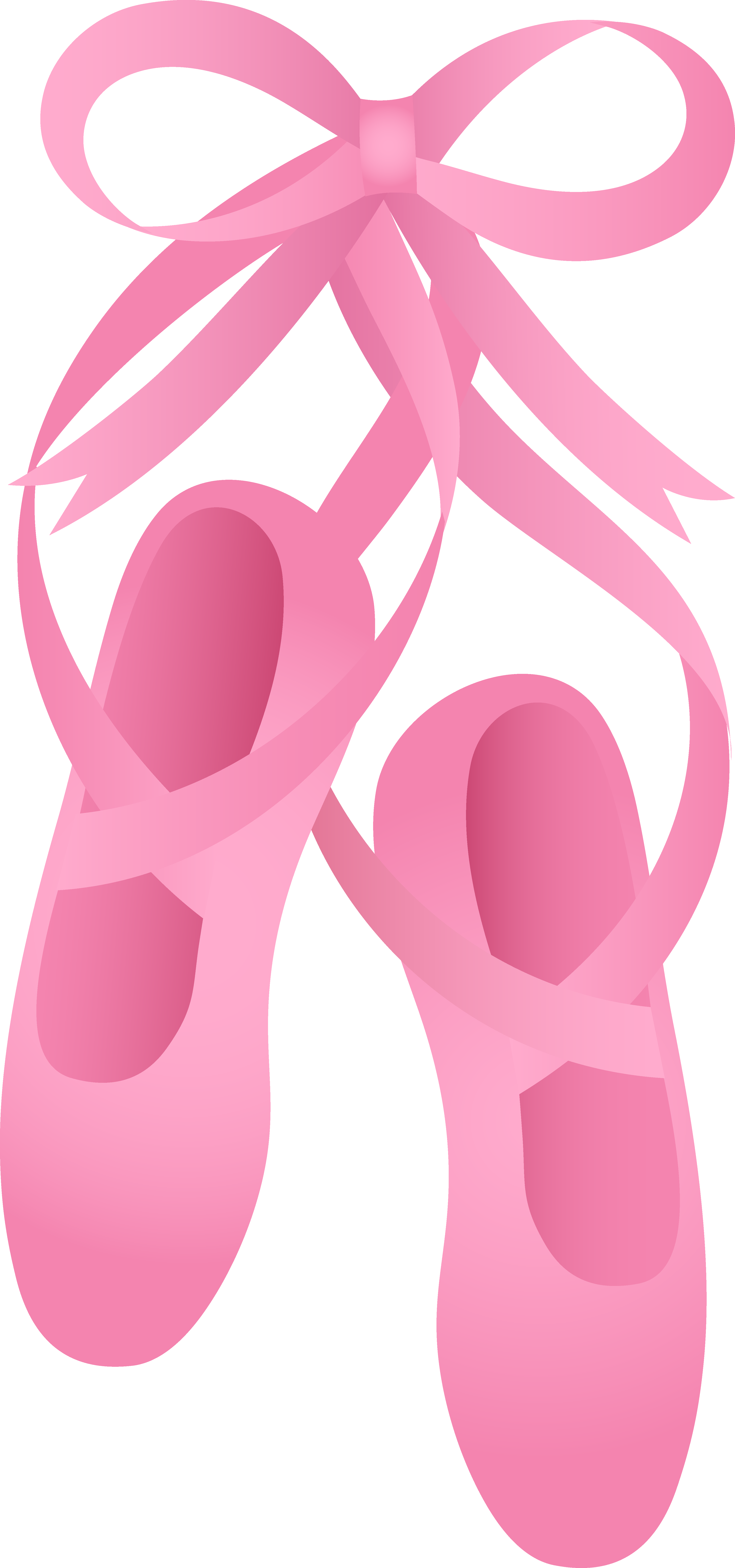 Free clip art of pretty pink ballet shoes More