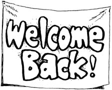 Free Clip Art Welcome Back. a - Welcome Back Clip Art
