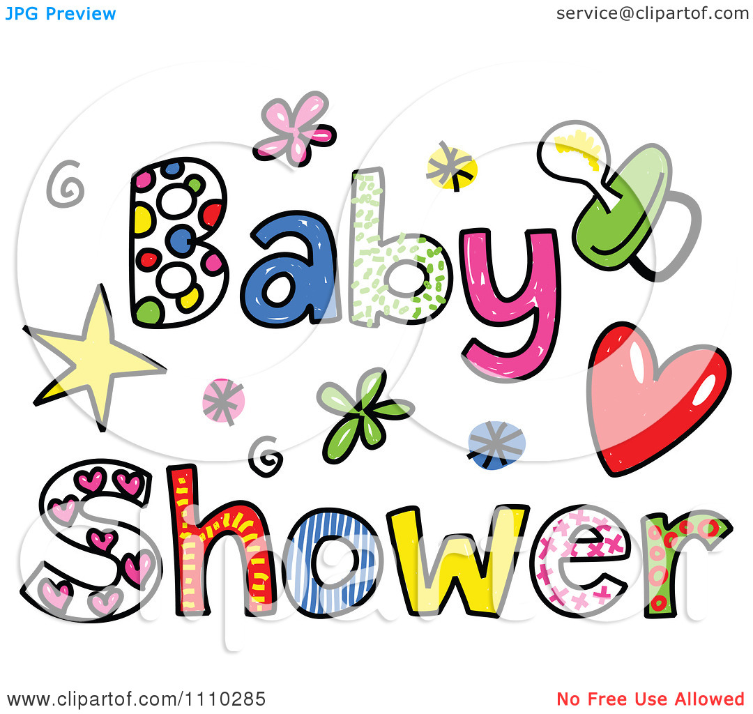 Free baby shower clip art .
