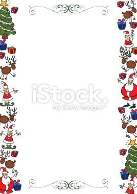 Christmas border clip art fre