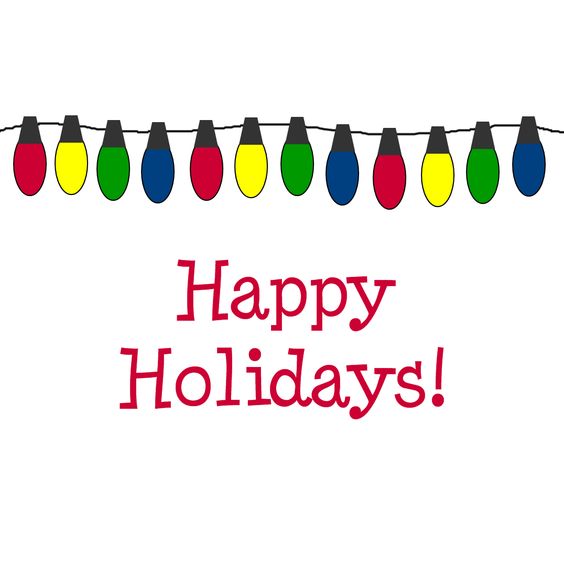 Clip Art Happy Holidays With 