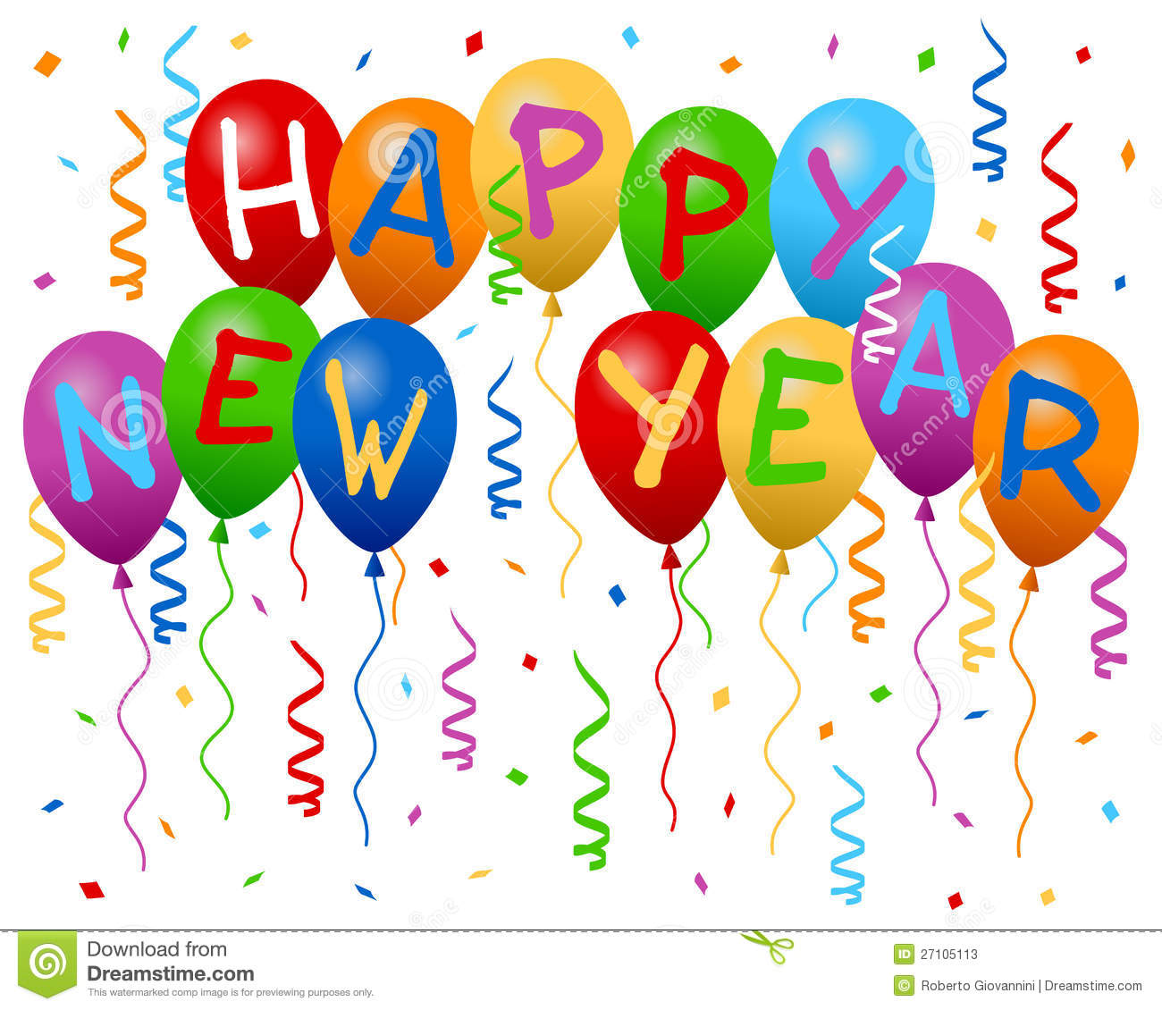 New year clip art images .