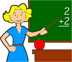 student at desk clipart