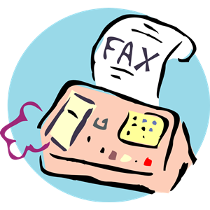 An Old Fashioned Fax Machine 